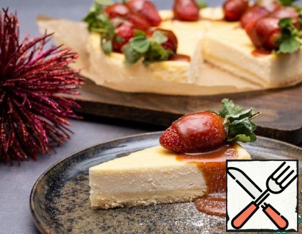 Cheesecake with Strawberries and Caramel Recipe