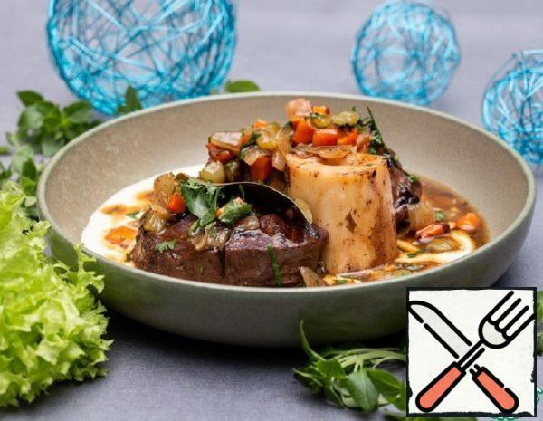 Osso-Buco in Cheese Sauce with Vegetables Recipe