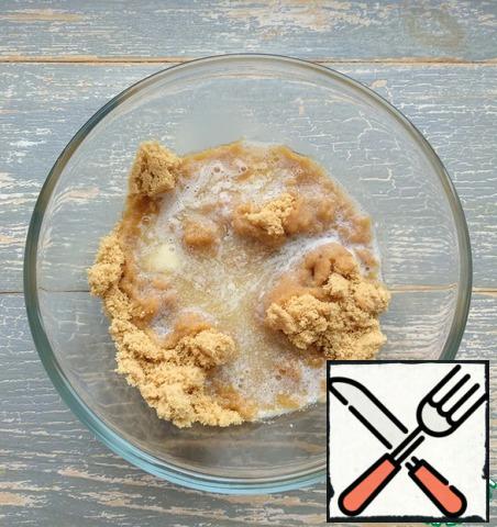 Chop into crumbs, transfer to a container, add the melted butter, mix well.