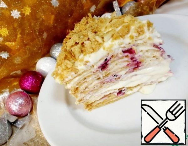 Cake "Napoleon with Lingonberries" Recipe