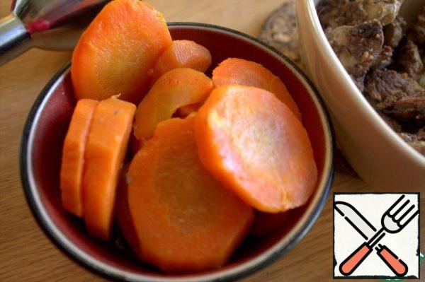 Boil the carrots in advance.