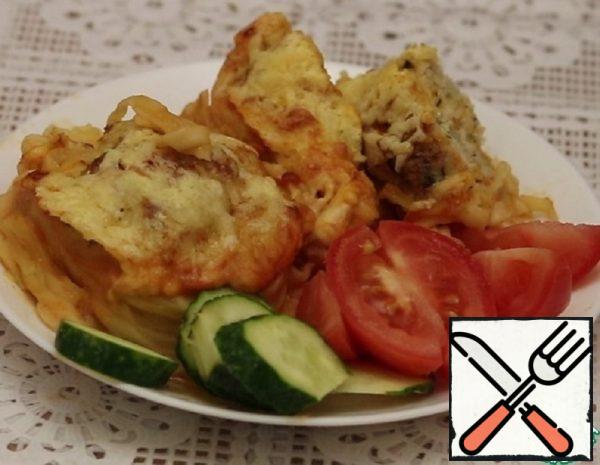 Nests with Minced Meat in the Oven Recipe Recipe