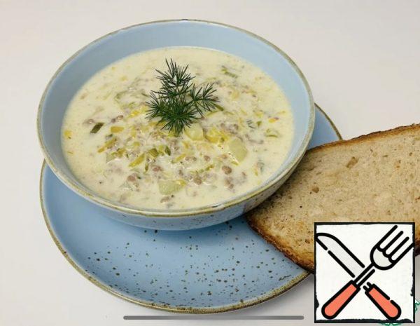Cheese Soup with Leek Recipe