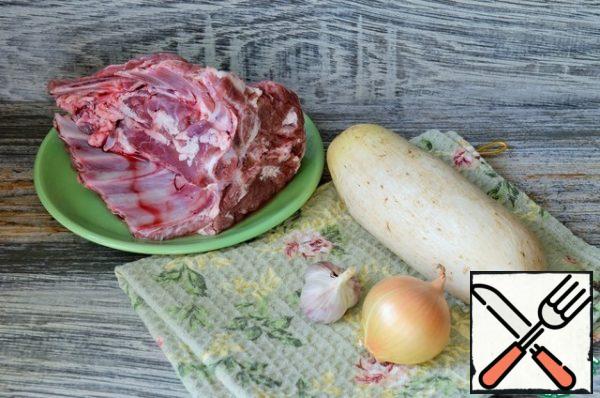 Cook the meat until tender, then disassemble it into convenient pieces, strain the broth.