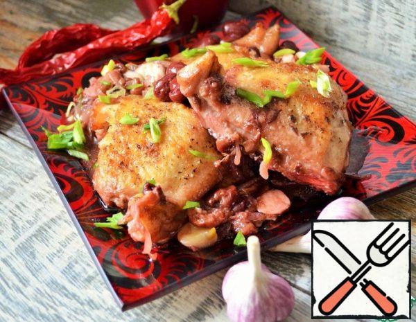 Chicken Thighs with Cherries Recipe