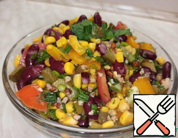 Vegetable Salad with pickles without Mayonnaise Recipe