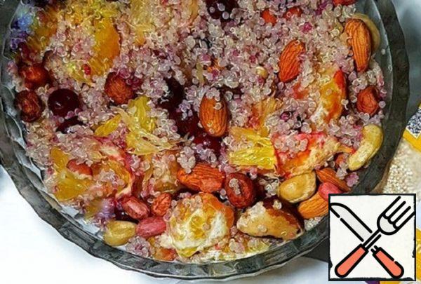 Quinoa Porridge with Orange and Nuts Recipe
