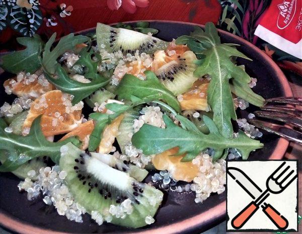 Fruit Salad with Quinoa and Arugula Recipe