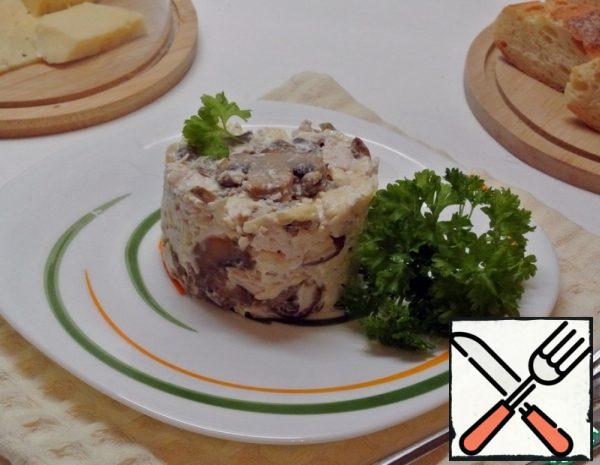 Mushroom Salad with Chicken Recipe