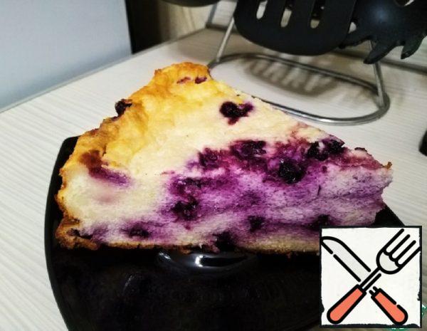 Cottage Cheese Casserole with Blueberries Recipe