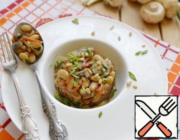 Appetizer of Beans with Mushrooms Recipe