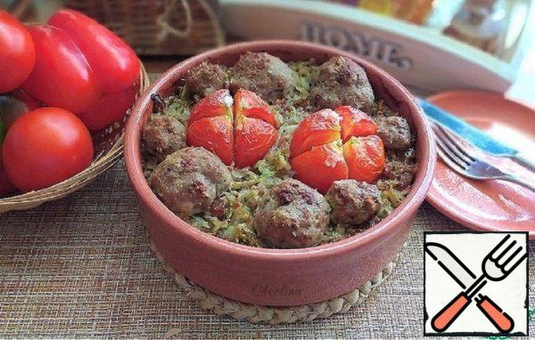 Meatballs Baked with Vegetables Recipe