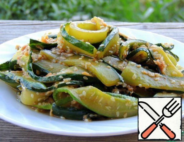 Korean Fried Cucumber Salad Recipe