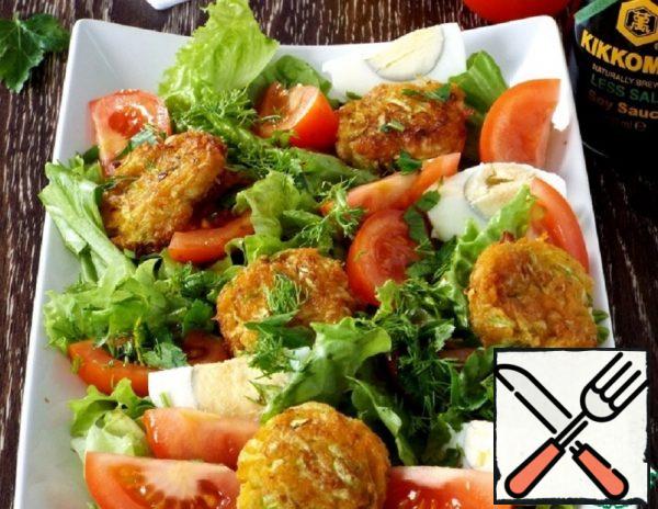 Vegetable Salad with Tender Balls Recipe
