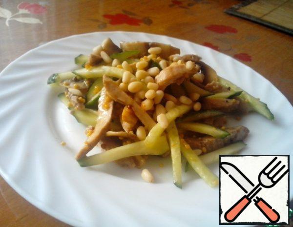 Salad with Meat and Pine Nuts Recipe