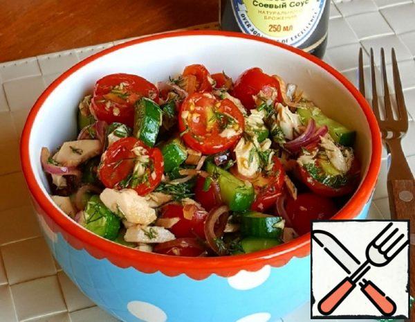 Green Salad with smoked Tuna Recipe