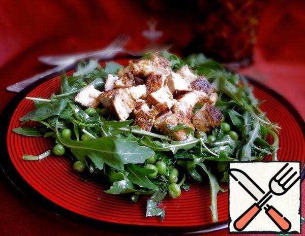 Green Salad with Chicken Fillet Recipe