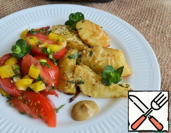 Mint-Cheese Potatoes Recipe