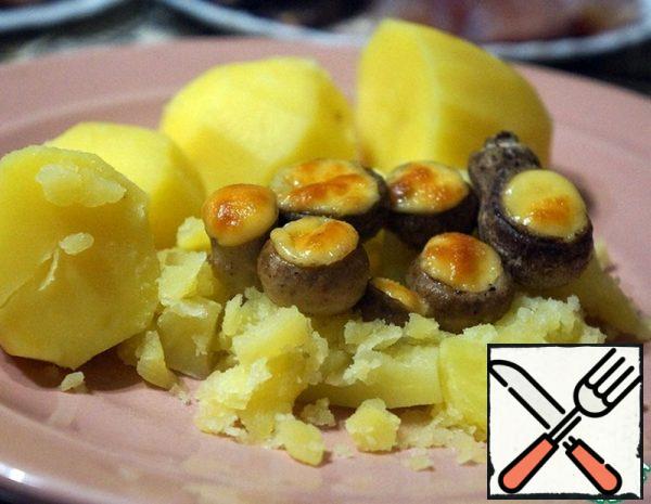 Mushrooms baked with Cheese Recipe