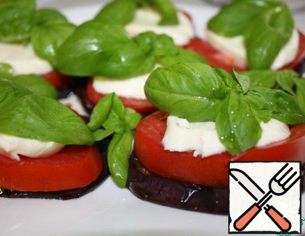 Marinated Eggplant with Mozzarella and Tomatoes Recipe