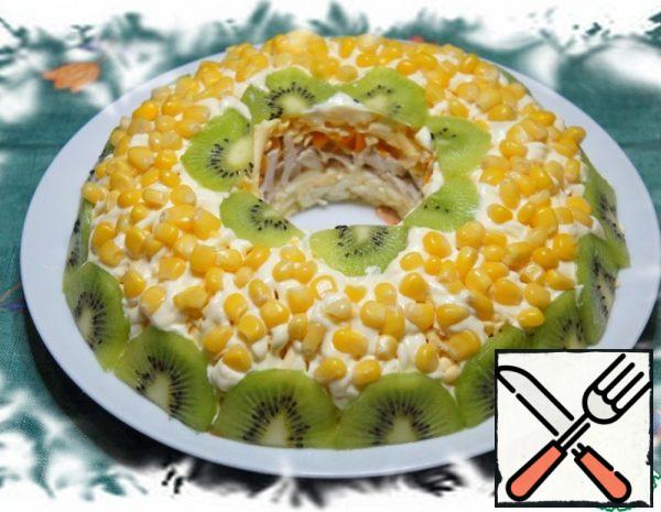 Salad with Kiwi and Corn Recipe