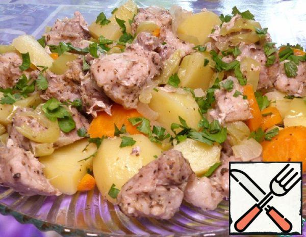 Pork with Steamed Vegetables Recipe