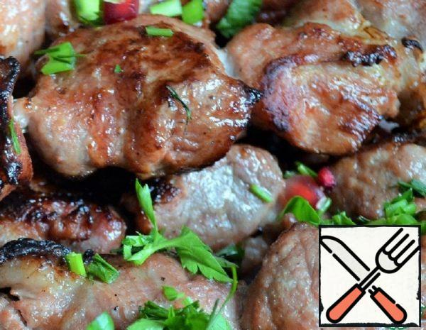 Shish Kebab in Mustard-Pomegranate Marinade Recipe