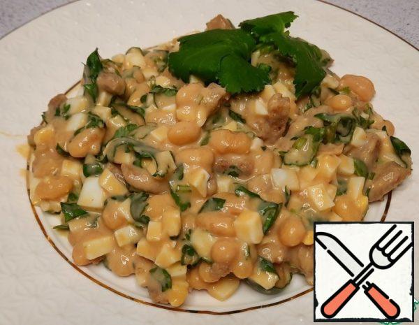 Salad with Canned Beans and Coriander Recipe