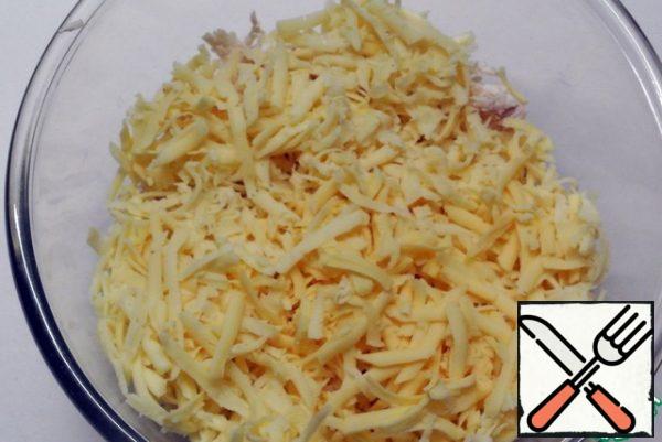 Add grated cheese.