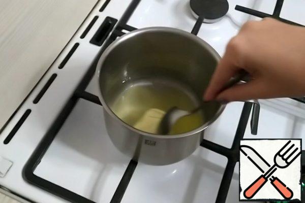 Melt the butter.