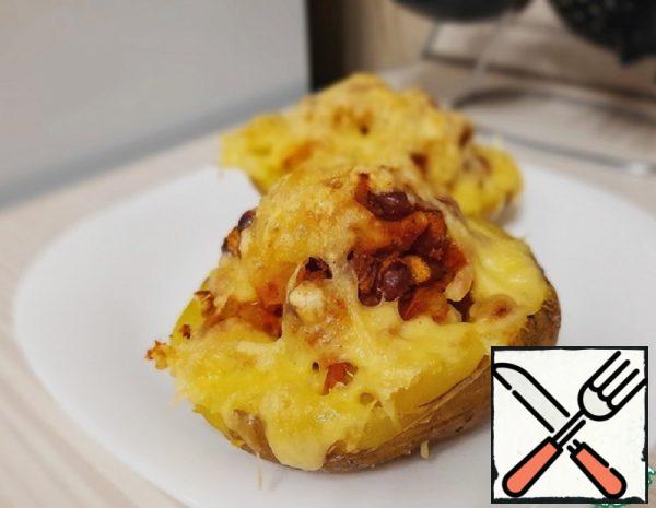 Stuffed Potatoes with Cheese in the Oven Recipe