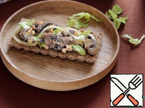 Mushroom Snack with Bread Rolls Recipe