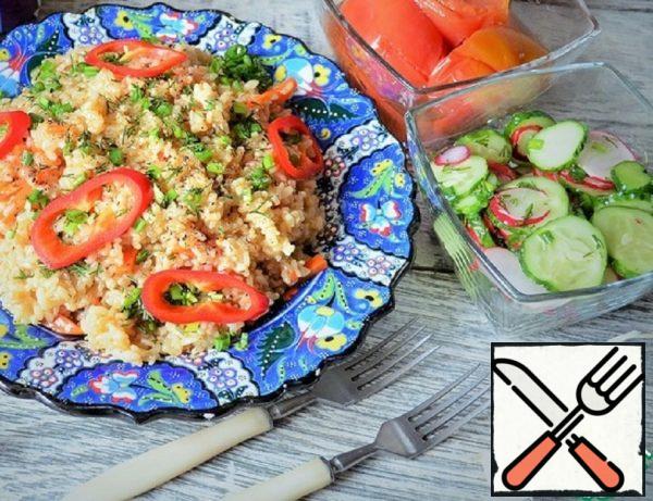 Lean Pilaf with Brown Rice Recipe