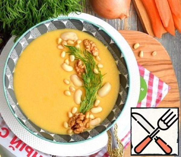 Bean Soup-Puree with Nuts "Lean" Recipe