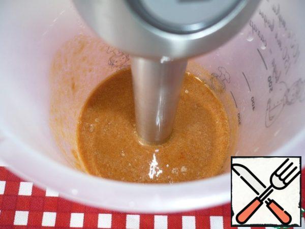 Using a blender, whisk all the ingredients.