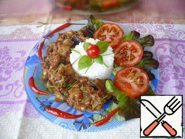 Rice with Spicy Eggplant Recipe