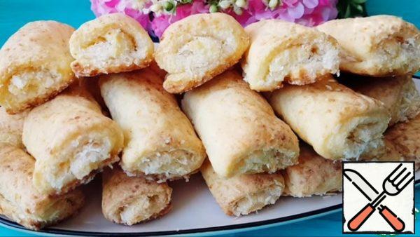 The cookies turned out to be very soft, fragrant, tender and incredibly delicious!
The perfect combination of coconut and cottage cheese makes it DELICIOUS!

Bon Appetit!