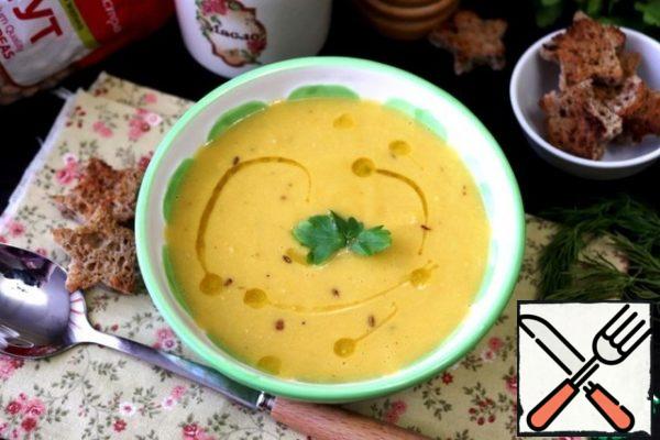 When serving, drizzle with olive oil and sprinkle with parsley.