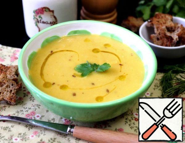 Chickpea Puree Soup with Sweet Potatoes Recipe