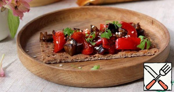 Eggplant and Pepper Bread Rolls Recipe