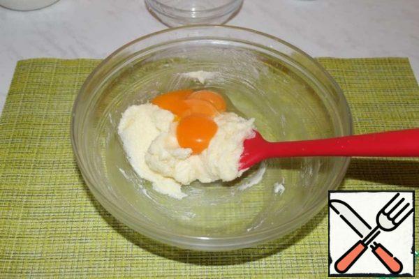 Add the yolks. Mix until smooth.