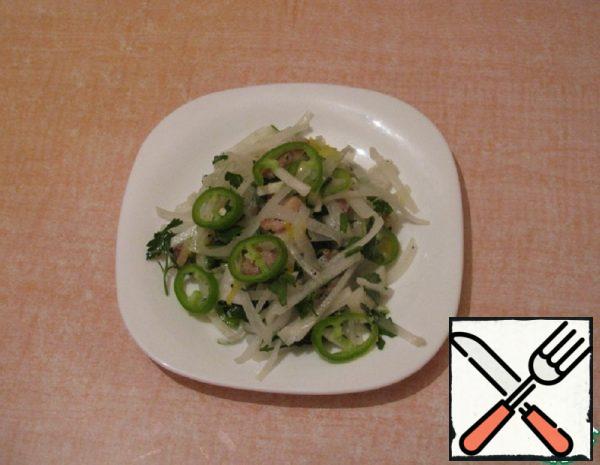 Salad with Daikon Radish and Pork Recipe