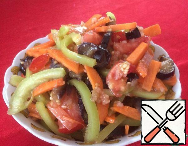 Vegetable Salad with Eggplant Recipe