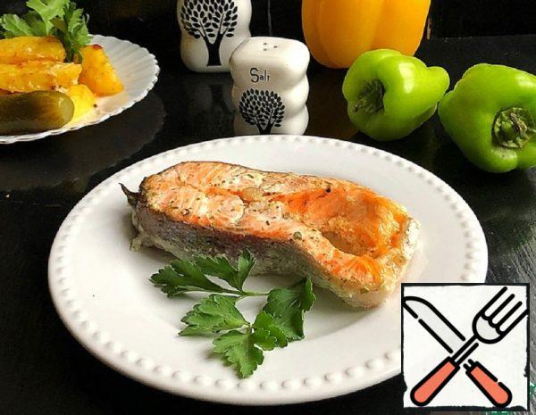 Trout baked with Cottage Cheese Recipe