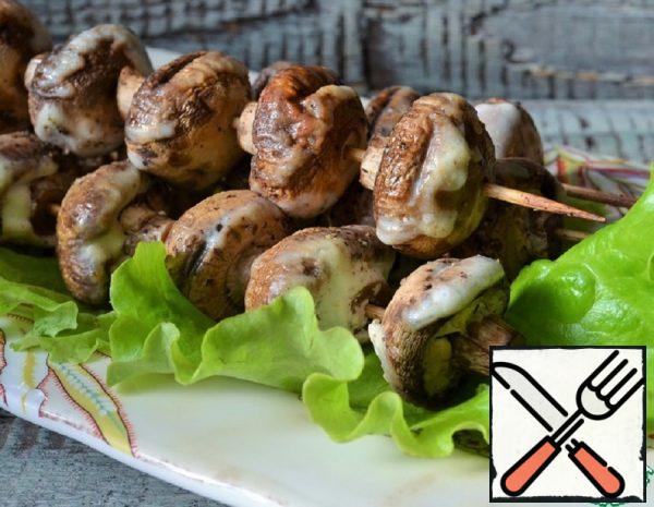 Skewers of Mushrooms in Apple Juice Recipe
