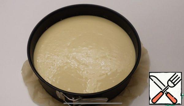 Pour the cheese cream, send it to bake at 170 ° 90 minutes