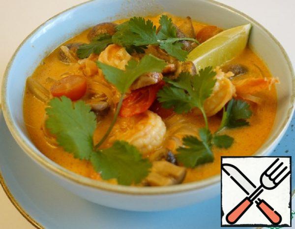 Thai Tom Yam Soup with Shrimp Recipe