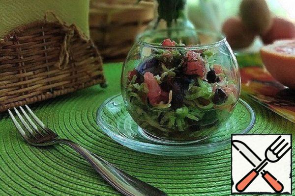 Salad with Grapefruit and  Cabbage Recipe