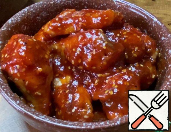 Chicken Wings in Tomato and Honey Sauce Recipe