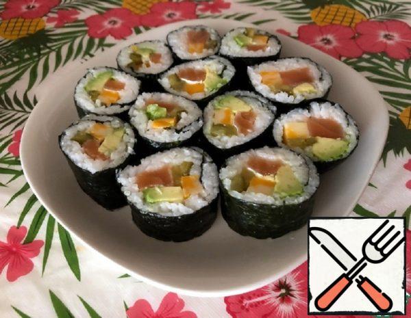 Cucumber Pickle Sushi with Salmon Recipe
